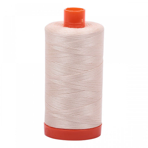 SALE 3 Spools AURIFIL 2000 Light Sand Beige Neutral MAKO 50 Weight Wt 1300m 1422y Quilt Cotton Quilting Thread