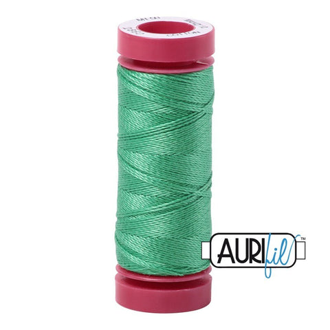 AURIFIL 2860 Light Emerald Green MAKO 12 Weight Wt 54 Yards Spool Quilt Cotton Quilting Thread