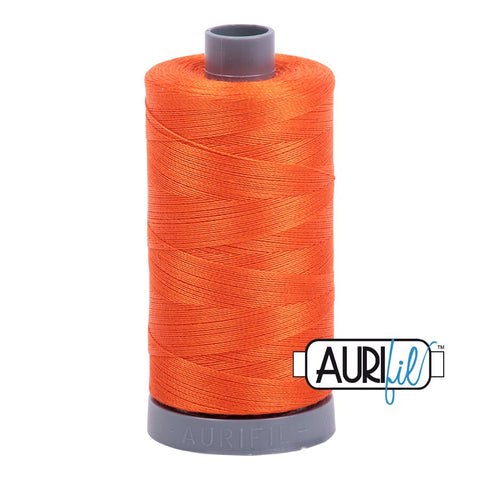 AURIFIL 1104 Neon Orange Mako 28 Weight Wt 750m 820y Spool Quilt Cotton Quilting Thread