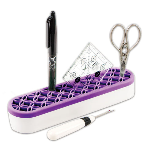 Its Sew Emma Stash N Store Purple Grape Weighted Notion Pen Organizer 1.5 x 8.25 ISE736