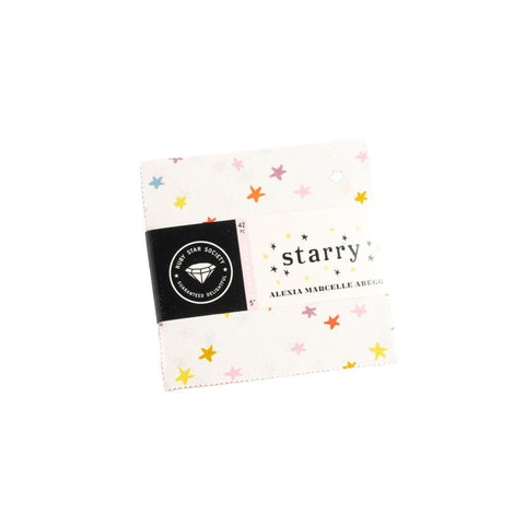 NEW Moda Ruby Star Society RSS Starry Alexia Marcelle Abegg Star Pink Blue Yellow Rainbow Fabric 5 in Charm Square Pack