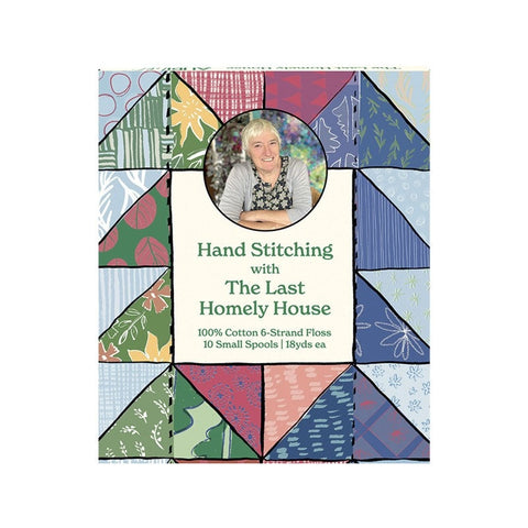 Aurifil Aurifloss Hand Stitching with The Last Homely House by Kate Jackson 6 strand Floss Spool Cotton Embroidery Thread Set of 10 KJ30HS10