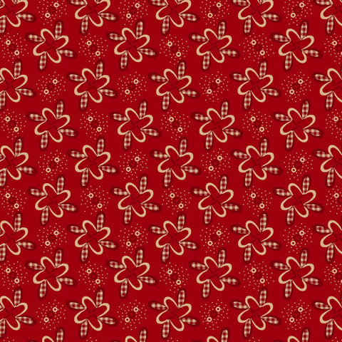 Garnets and Gingham Kim Diehl Henry Glass Civil War Reproduction Beige Cream Red White Fabric 20 FQ Fat Quarter Bundle