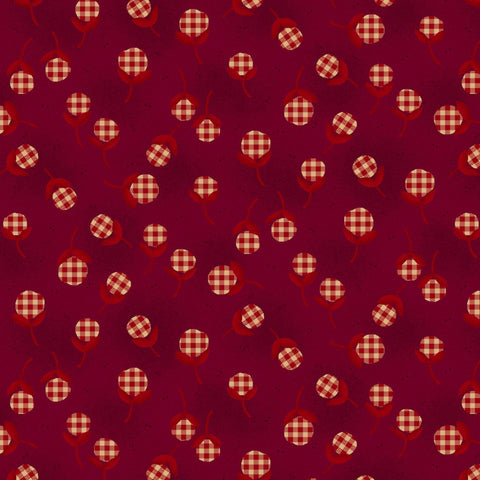 Garnets and Gingham Kim Diehl Henry Glass Civil War Reproduction Red Cream Tan Fabric 42 10 x 10 Inch Squares Layer Cake