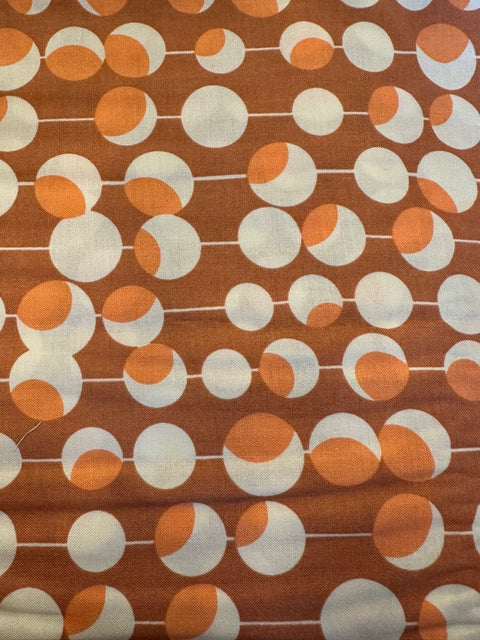 BTHY Retired AMY Butler Out of Print Midwest Modern Martini Olive Brown Orange Fabric Half Yard OOP