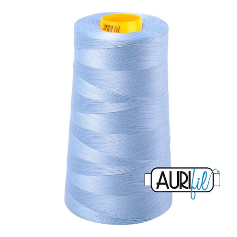 AURIFIL FORTY3 Cone 2715 Light Robins Egg Blue Egyptian Mako Cotton 40 40/3 Weight Wt Triple Ply 3000 M 3280 Yards Quilt Quilting Thread