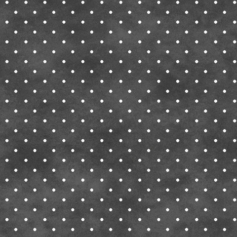 4 YARDS Maywood Playtime Flannel Black White Polka Dot Cotton Flannel Fabric 4 Yard 10690-J