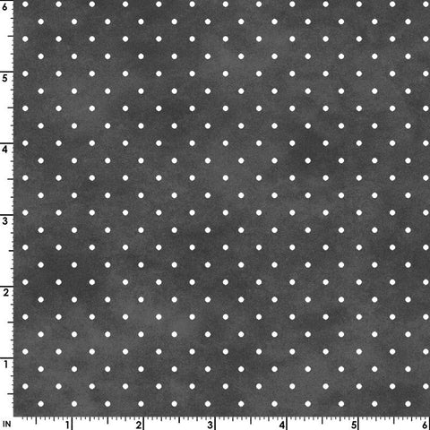 4 YARDS Maywood Playtime Flannel Black White Polka Dot Cotton Flannel Fabric 4 Yard 10690-J