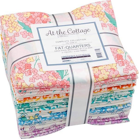 Robert Kaufman Debbie Beaves At the Cottage Flowerhouse Modern Background Quilting Fabric 21 Fat Quarters