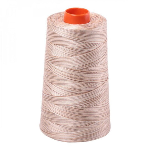 AURIFIL Variegated Cone 4666 Biscotti Mako Cotton 50 Weight Wt 5900m 6452y Brown Beige Tan White Quilt Cotton Quilting Thread