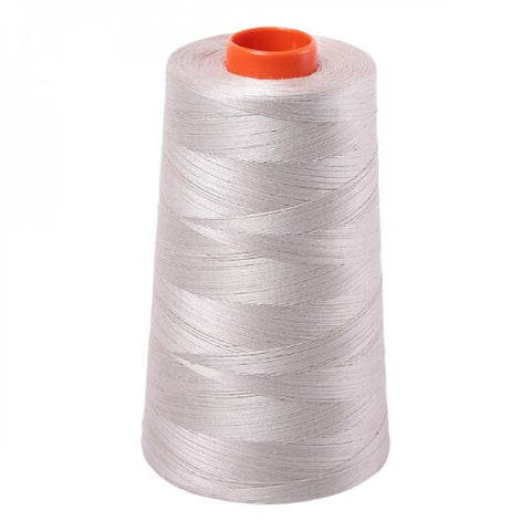 AURIFIL Cone 6725 Moondust Grey Gray Egyptian Mako Cotton 50 Weight Wt 5900 Meters 6452 Yards Quilt Cotton Quilting Thread