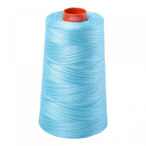 AURIFIL Variegated Cone 4663 Baby Blue Eyes Mako Cotton 50 Weight Wt 5900m 6452y Blue White Quilt Cotton Quilting Thread