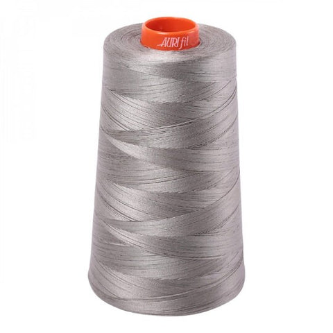 AURIFIL Cone 6732 Earl Gray Grey Egyptian Mako Cotton 50 Weight Wt 5900 Meters 6452 Yards Quilt Cotton Quilting Thread