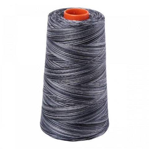 AURIFIL Variegated Cone 4665 Graphite Dark Grey Gray Egyptian Mako Cotton 50 Weight Wt 5900 Meters 6452 Yards Quilt Cotton Quilting Thread