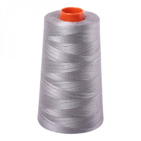 AURIFIL Cone 2620 Stainless Grey Gray Egyptian Mako Cotton 50 Weight Wt 5900 Meters 6452 Yards Quilt Cotton Quilting Thread