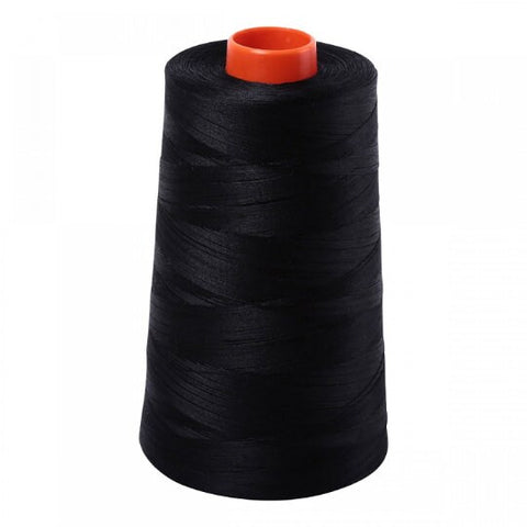 AURIFIL Cone 2692 Black Ink Egyptian Mako Cotton 50 Weight Wt 5900 Meters 6452 Yards Quilt Cotton Quilting Thread