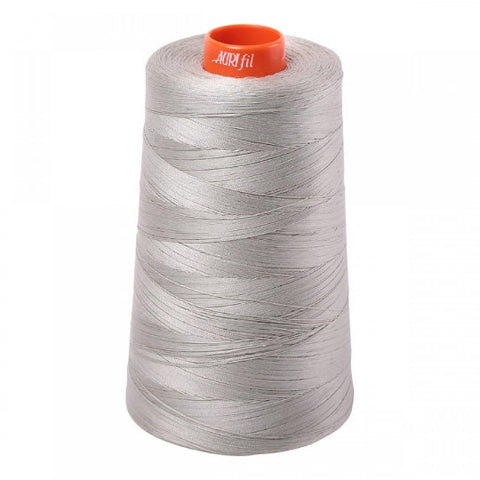 AURIFIL Cone 5021 Light Gray Grey Egyptian Mako Cotton 50 Weight Wt 5900 Meters 6452 Yards Quilt Cotton Quilting Thread