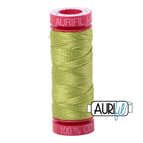 AURIFIL 1231 Spring Green MAKO 12 Weight Wt 54 Yards Spool Quilt Cotton Quilting Thread