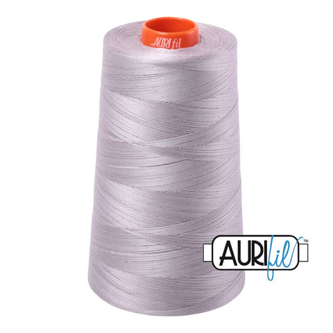 Special Order AURIFIL Cone 6727 Xanadu Gray Grey Egyptian Mako Cotton 50 Weight Wt 5900 Meters 6452 Yards Quilt Cotton Quilting Thread