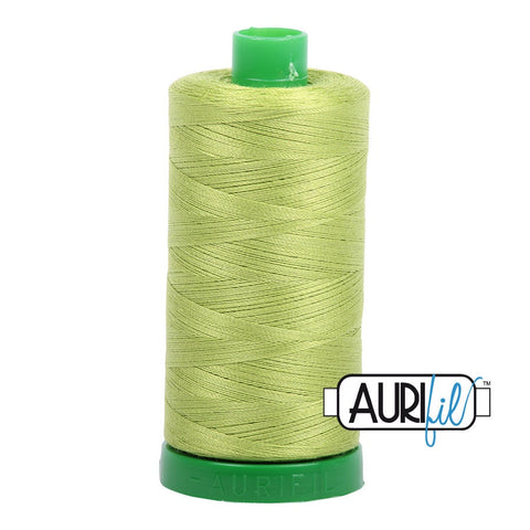 AURIFIL 1231 Spring Green MAKO 40 Weight Wt 1000m 1094y Spool Quilt Cotton Quilting Thread