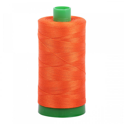 AURIFIL 1104 Neon Orange MAKO 40 Weight Wt 1000m 1094y Spool Quilt Cotton Quilting Thread