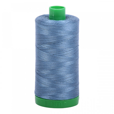 AURIFIL 1126 Blue Grey MAKO 40 Weight Wt 1000m 1094y Spool Quilt Cotton Quilting Thread