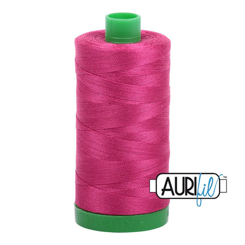 AURIFIL 1100 Red Plum MAKO 40 Weight Wt 1000m 1094y Spool Quilt Cotton Quilting Thread