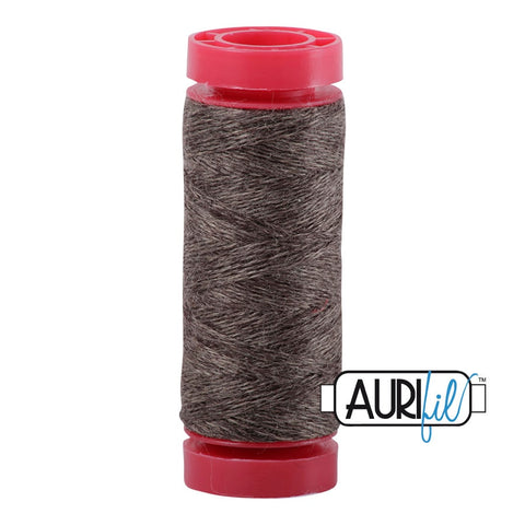 Aurifil LANA WOOL 8088 Bark Brown 12 Weight Wt 50 Meters 54 Yards Spool Quilt Wool Quilting Thread