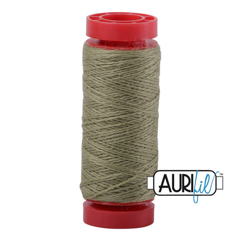 Aurifil LANA WOOL 8955 Pea Green 12 Weight Wt 50 Meters 54 Yards Spool Quilt Wool Quilting Thread