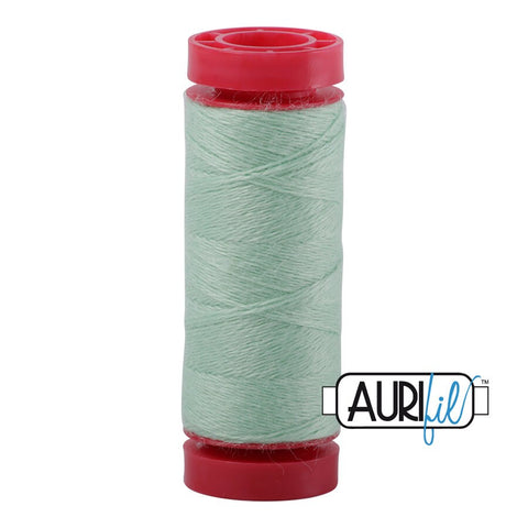 Aurifil LANA WOOL 8898 Mint Green 12 Weight Wt 50 Meters 54 Yards Spool Quilt Wool Quilting Thread