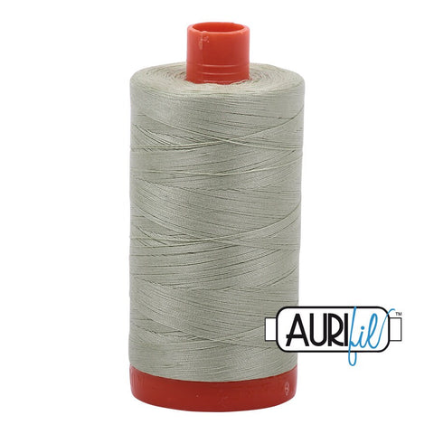 AURIFIL 2908 Spearmint Green MAKO 50 Weight Wt 1300m 1422y Spool Taupe Army Green Quilt Cotton Quilting Thread