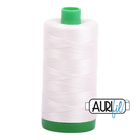 AURIFIL 2311 Muslin Cream MAKO 40 Weight Wt 1000m 1094y Quilt Cotton Quilting Thread