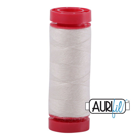 Aurifil LANA WOOL 8024 White 12 Weight Wt 50 Meters 54 Yards Spool Quilt Wool Quilting Thread