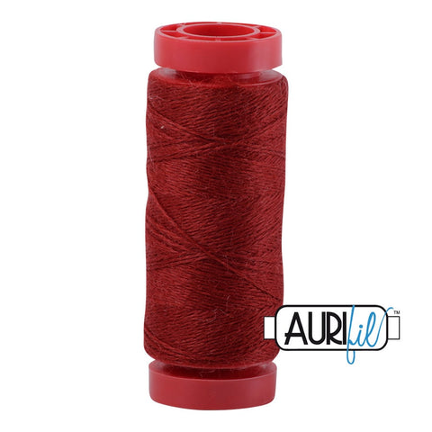 Aurifil LANA WOOL 8264 Burnt Crimson 12 Weight Wt 50 Meters 54 Yards Spool Quilt Wool Quilting Thread