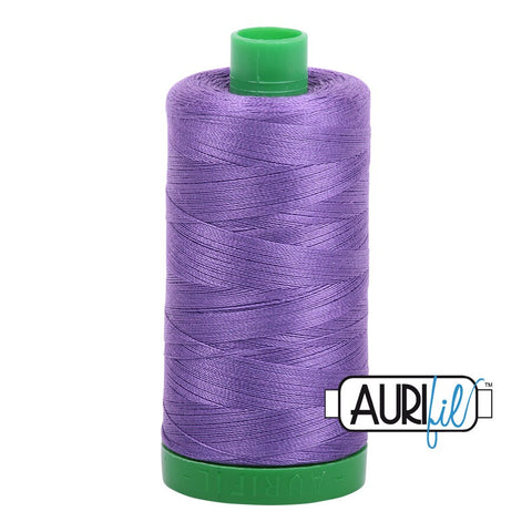 AURIFIL 1243 Dusty Lavender Purple MAKO 40 Weight Wt 1000m 1094y Spool Quilt Cotton Quilting Thread