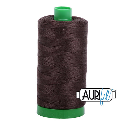 AURIFIL 5024 Dark Brown MAKO 40 Weight Wt 1000m 1094y Spool Quilt Cotton Quilting Thread