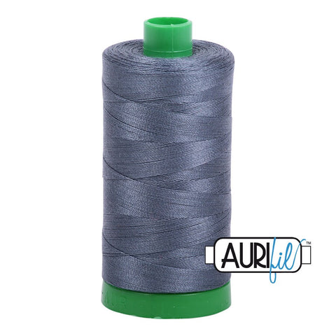 AURIFIL 1158 Medium Grey Gray MAKO 40 Weight Wt 1000m 1094y Spool Quilt Cotton Quilting Thread