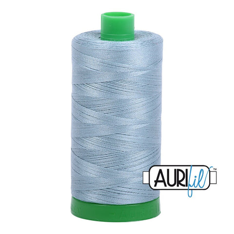 AURIFIL 5008 Sugar Paper Blue MAKO 40 Weight Wt 1000m 1094y Spool Quilt Cotton Quilting Thread