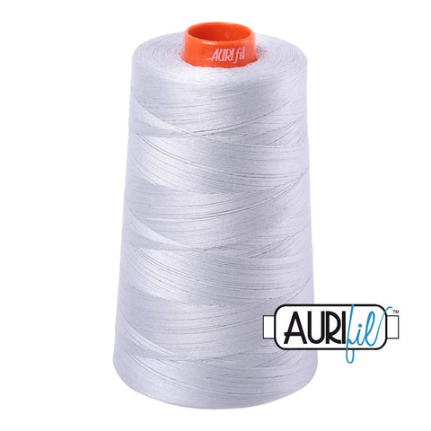 AURIFIL Cone 2600 Dove Light Grey Gray Egyptian Mako Cotton 50 Weight Wt 5900 Meters 6452 Yards Quilt Cotton Quilting Thread