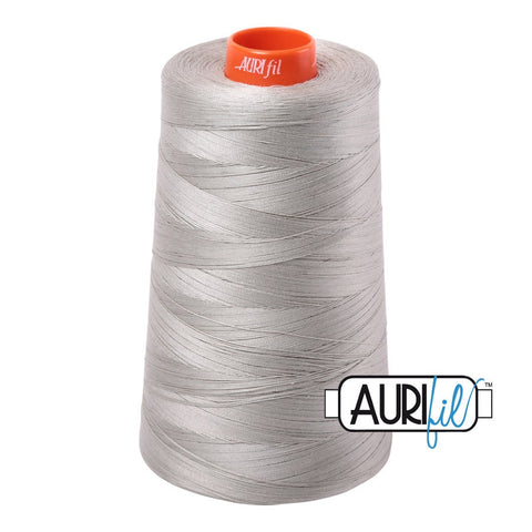 AURIFIL Cone 5021 Light Gray Grey Egyptian Mako Cotton 50 Weight Wt 5900 Meters 6452 Yards Quilt Cotton Quilting Thread