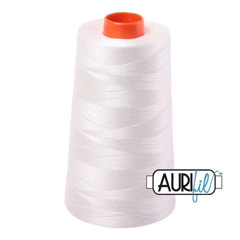 AURIFIL Cone 6722 Sea Biscuit Off White Egyptian Mako Cotton 50 Weight Wt 5900 Meters 6452 Yards Quilt Cotton Quilting Thread