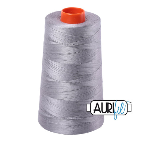 AURIFIL Cone 2606 Mist Grey Gray Egyptian Mako Cotton 50 Weight Wt 5900 Meters 6452 Yards Quilt Cotton Quilting Thread