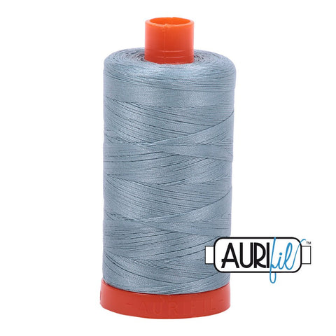 AURIFIL 5008 Sugar Paper Blue MAKO 50 Weight Wt 1300m 1422y Spool Quilt Cotton Quilting Thread