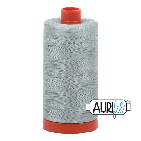 AURIFIL 5014 Marine Water Green MAKO 50 Weight Wt 1300m 1422y Spool Quilt Cotton Quilting Thread
