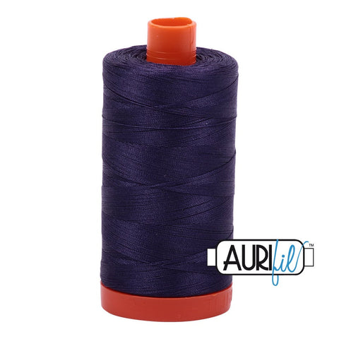 AURIFIL 2581 Dark Dusty Grape Purple MAKO 50 Weight Wt 1300m 1422y Spool Quilt Cotton Quilting Thread