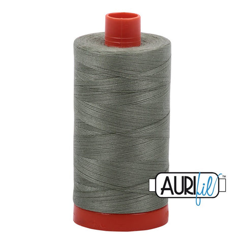 AURIFIL 5019 Military Green MAKO 50 Weight Wt 1300m 1422y Spool Quilt Cotton Quilting Thread