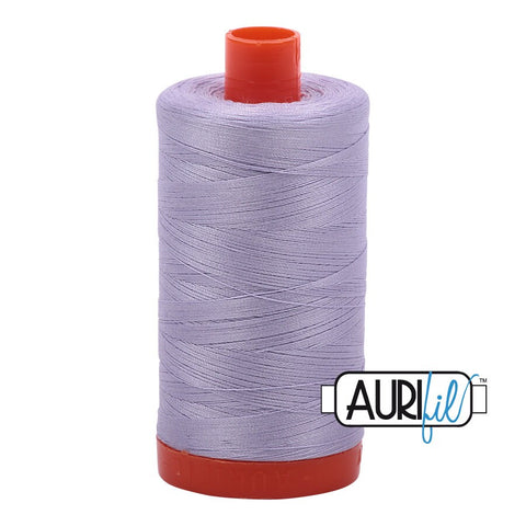 AURIFIL 2560 Iris Light Purple MAKO 50 Weight Wt 1300m 1422y Spool Quilt Cotton Quilting Thread