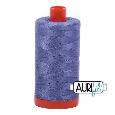 AURIFIL 2525 Dusty Blue Violet Purple MAKO 50 Weight Wt 1300m 1422y Spool Quilt Cotton Quilting Thread