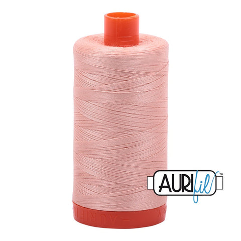 AURIFIL 2420 Fleshy Pink MAKO 50 Weight Wt 1300m 1422y Spool Quilt Cotton Quilting Thread