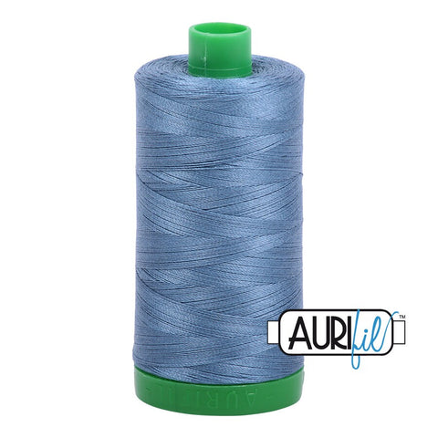 AURIFIL 1126 Blue Grey MAKO 40 Weight Wt 1000m 1094y Spool Quilt Cotton Quilting Thread